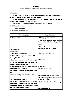 Giáo án Tuần 12 - Lớp Bốn