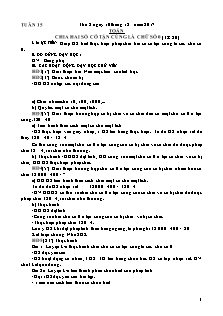 Giáo án Tuần 15 - Khối 4