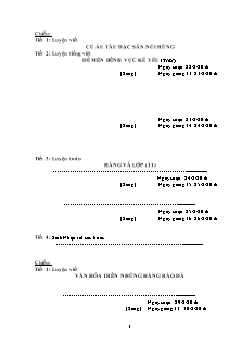 Giáo án Tuần 5 (Sáng + Chiều) - Lớp 4