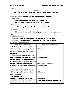 Giáo án Tin học 5 - Bài 3: Chọn kiểu trình bày có sẵn cho đoạn văn bản - GV: Nguyễn Văn Tình