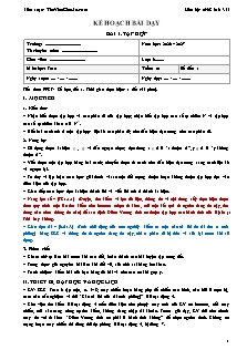 KHBD Toán 6 tích hợp năng lực số và AI năm học 2026-2027 (Trọn bộ cả năm)